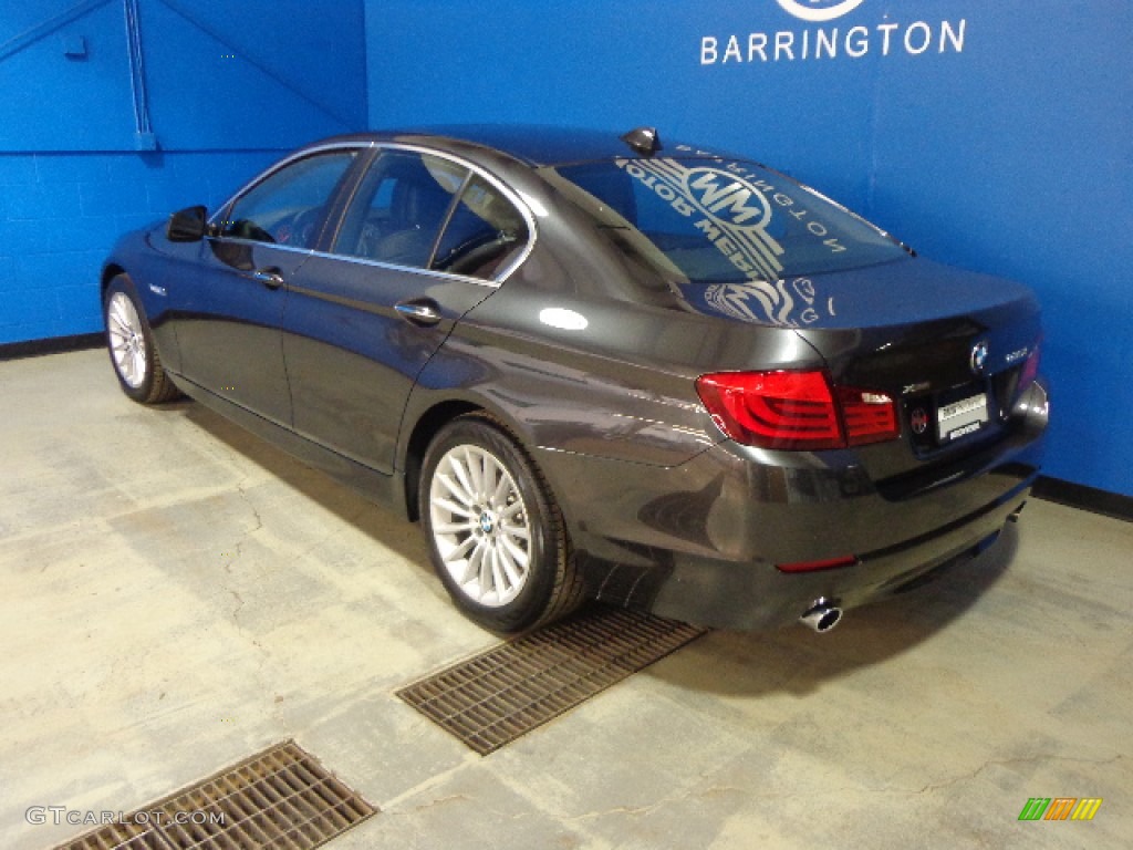 2013 5 Series 535i xDrive Sedan - Dark Graphite Metallic II / Black photo #4