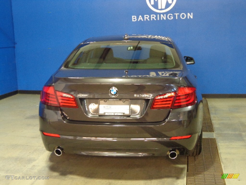 2013 5 Series 535i xDrive Sedan - Dark Graphite Metallic II / Black photo #5