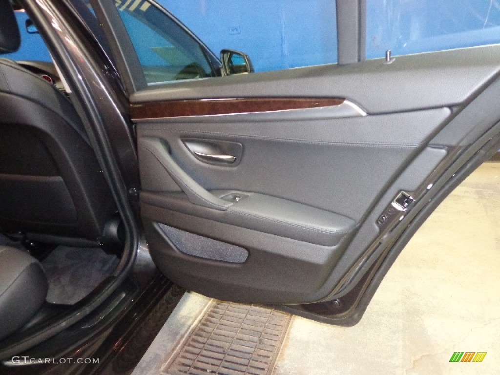 2013 5 Series 535i xDrive Sedan - Dark Graphite Metallic II / Black photo #26