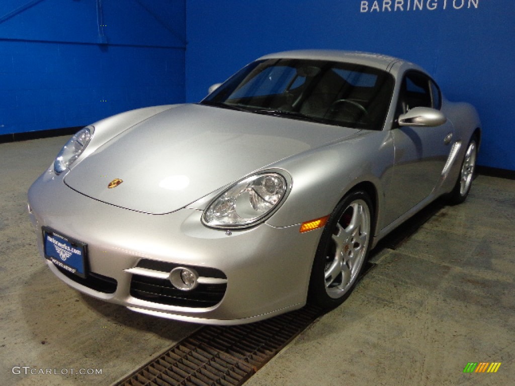 Arctic Silver Metallic Porsche Cayman