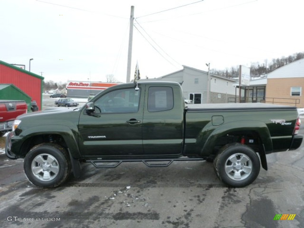 2013 Tacoma V6 TRD Sport Access Cab 4x4 - Spruce Green Mica / Graphite photo #2