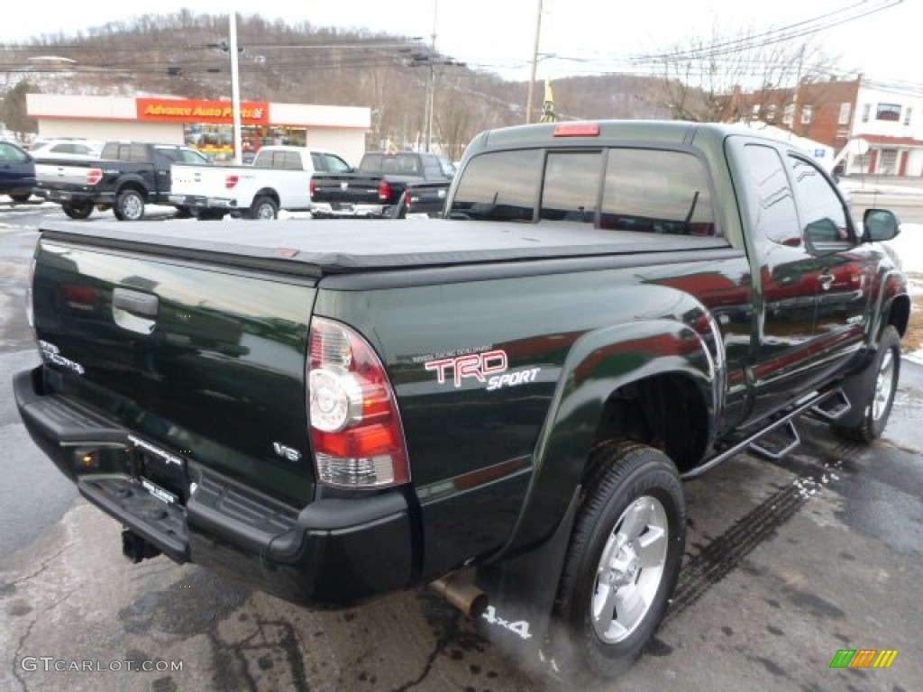 2013 Tacoma V6 TRD Sport Access Cab 4x4 - Spruce Green Mica / Graphite photo #6