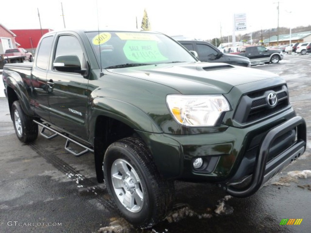 2013 Tacoma V6 TRD Sport Access Cab 4x4 - Spruce Green Mica / Graphite photo #8