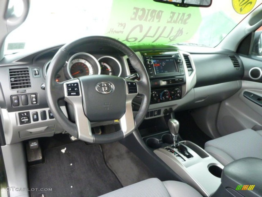 2013 Tacoma V6 TRD Sport Access Cab 4x4 - Spruce Green Mica / Graphite photo #13