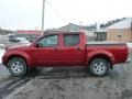2012 Lava Red Nissan Frontier S Crew Cab 4x4  photo #2