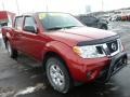 2012 Lava Red Nissan Frontier S Crew Cab 4x4  photo #8