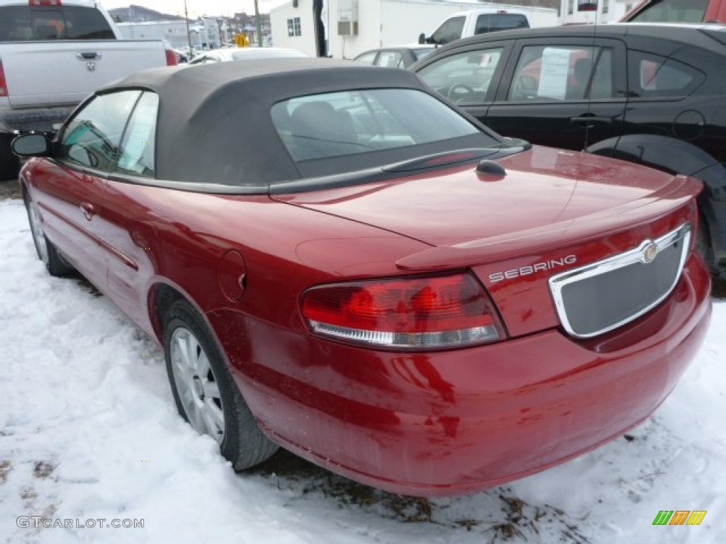 2006 Sebring GTC Convertible - Inferno Red Crystal Pearl / Taupe photo #2