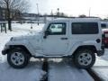 2014 Bright White Jeep Wrangler Sahara 4x4  photo #2