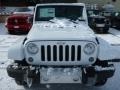 2014 Bright White Jeep Wrangler Sahara 4x4  photo #8