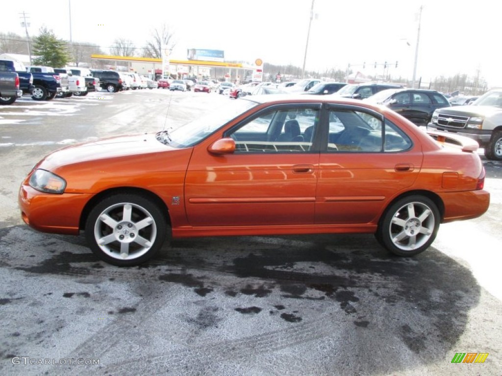 2006 Sentra SE-R Spec V - Volcanic Orange / Charcoal photo #5