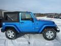 2014 Hydro Blue Pearl Coat Jeep Wrangler Sport 4x4  photo #6