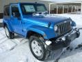 2014 Hydro Blue Pearl Coat Jeep Wrangler Sport 4x4  photo #7