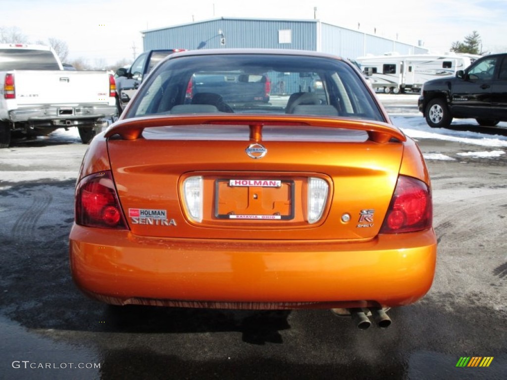 2006 Sentra SE-R Spec V - Volcanic Orange / Charcoal photo #26