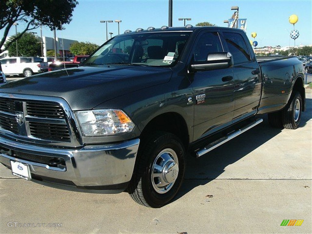 2012 Ram 3500 HD ST Crew Cab 4x4 Dually - Mineral Gray Pearl / Dark Slate/Medium Graystone photo #2