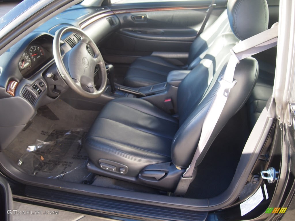 2000 Solara SE V6 Coupe - Black Sand Pearl / Charcoal photo #11