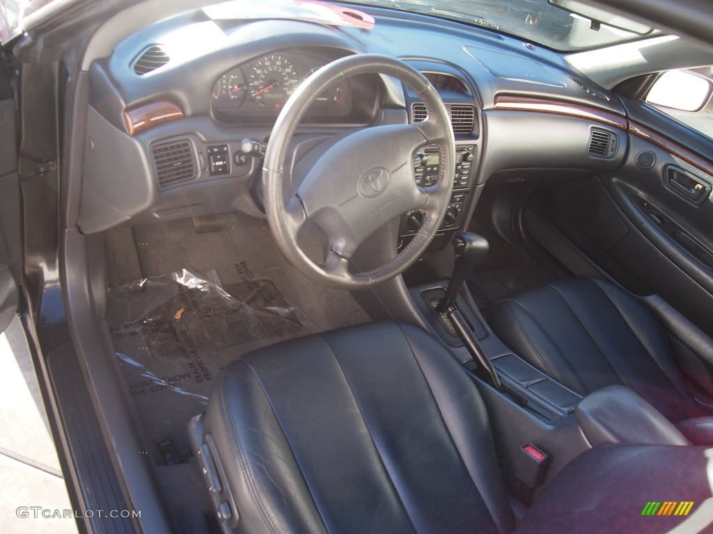 2000 Solara SE V6 Coupe - Black Sand Pearl / Charcoal photo #12