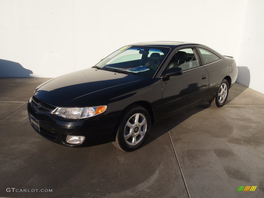 2000 Solara SE V6 Coupe - Black Sand Pearl / Charcoal photo #17