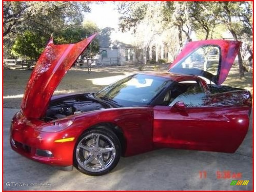 2011 Corvette Coupe - Crystal Red Tintcoat Metallic / Ebony Black photo #1