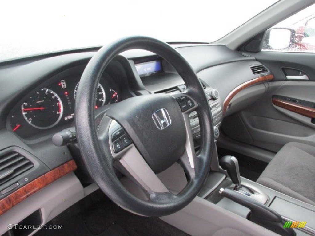 2011 Honda Accord EX V6 Sedan Gray Steering Wheel Photo #89437626