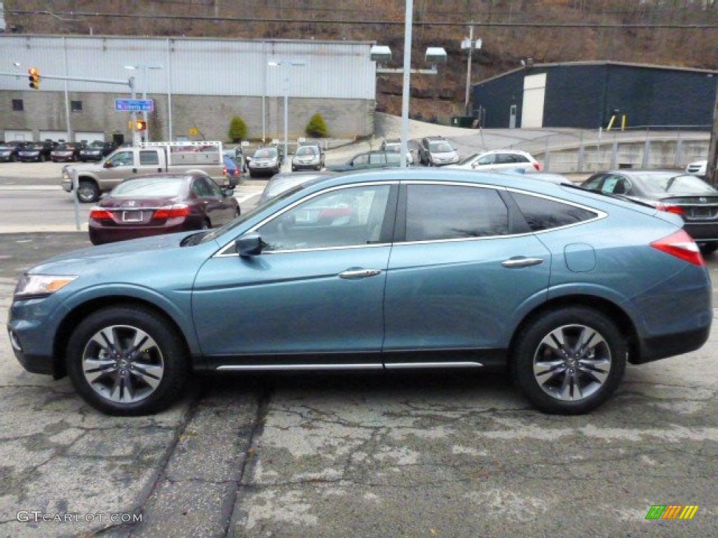 2014 Crosstour EX-L V6 4WD - Mountain Air Metallic / Ivory photo #2