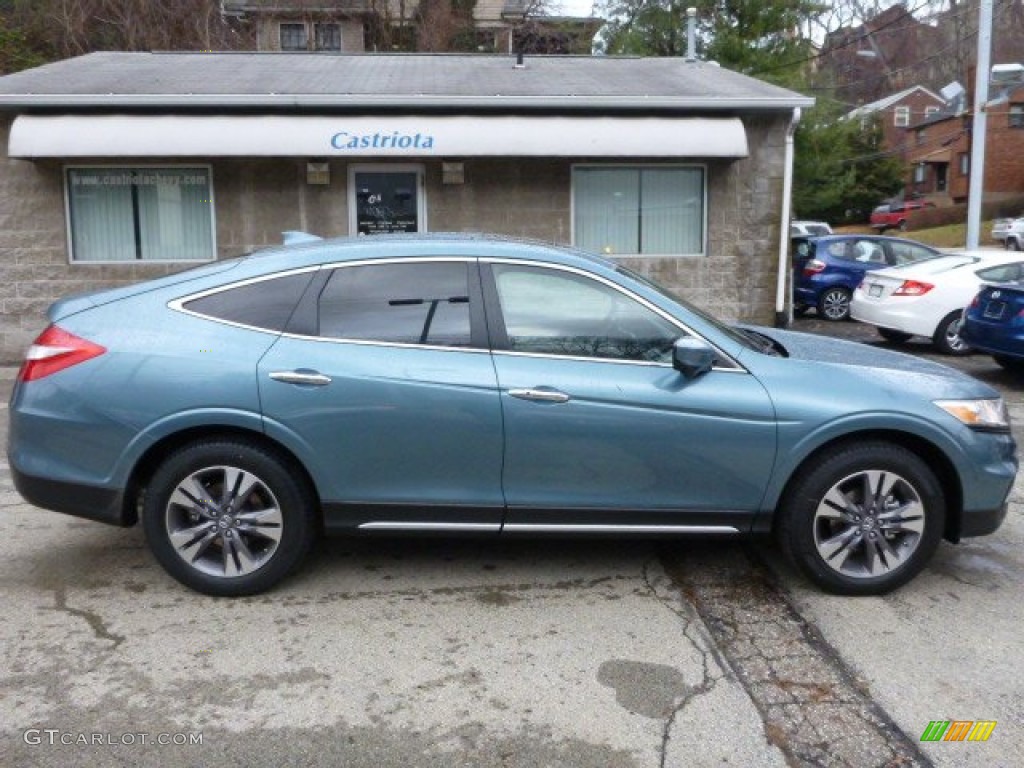 2014 Crosstour EX-L V6 4WD - Mountain Air Metallic / Ivory photo #6