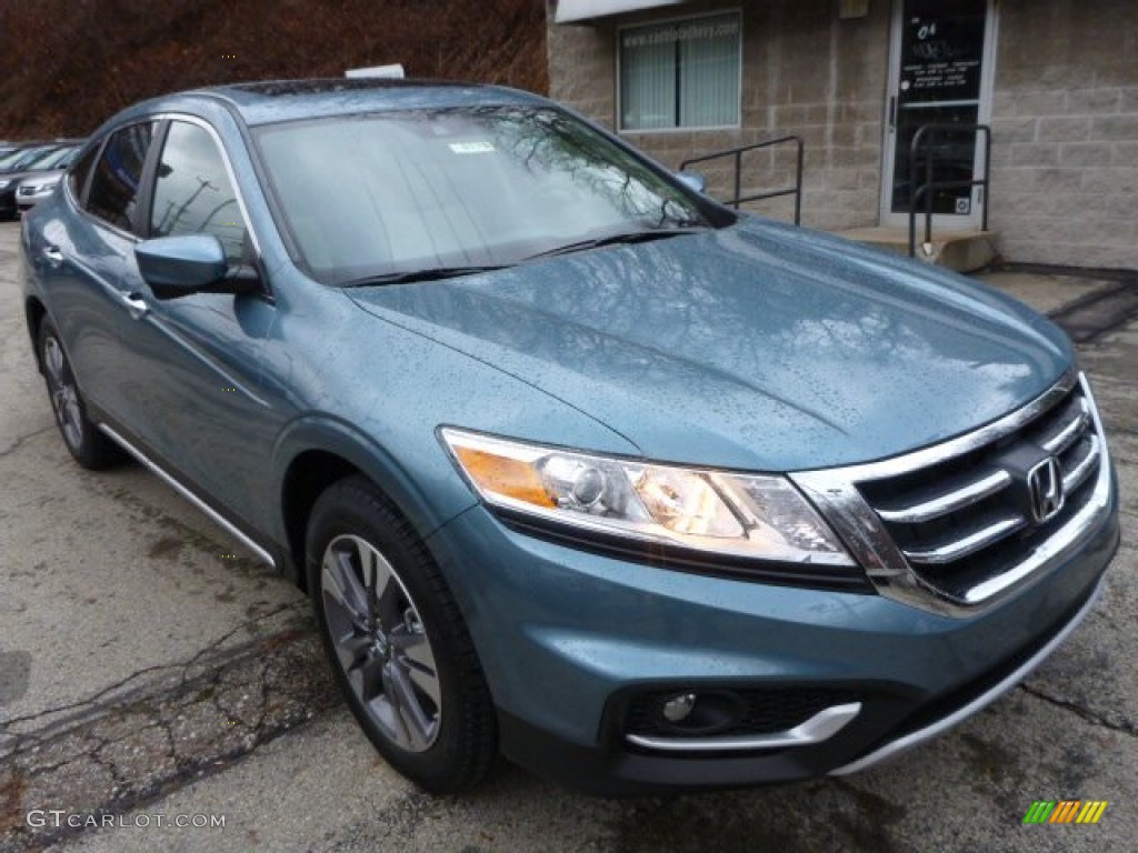 2014 Crosstour EX-L V6 4WD - Mountain Air Metallic / Ivory photo #7