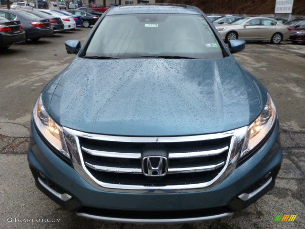2014 Crosstour EX-L V6 4WD - Mountain Air Metallic / Ivory photo #8