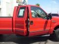 1999 Vermillion Red Ford F350 Super Duty Lariat SuperCab 4x4  photo #20