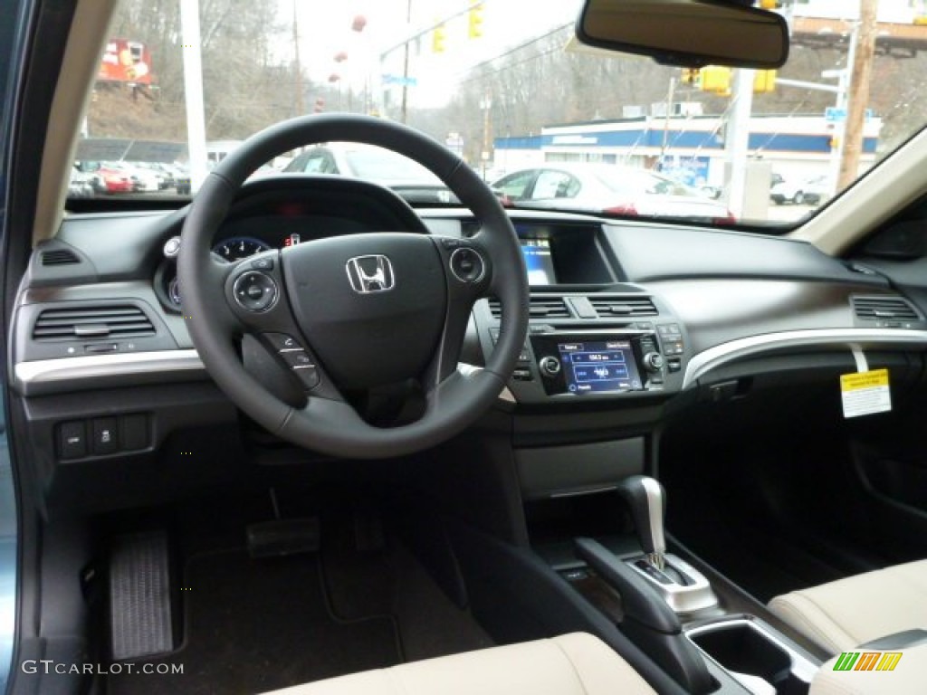 2014 Crosstour EX-L V6 4WD - Mountain Air Metallic / Ivory photo #12