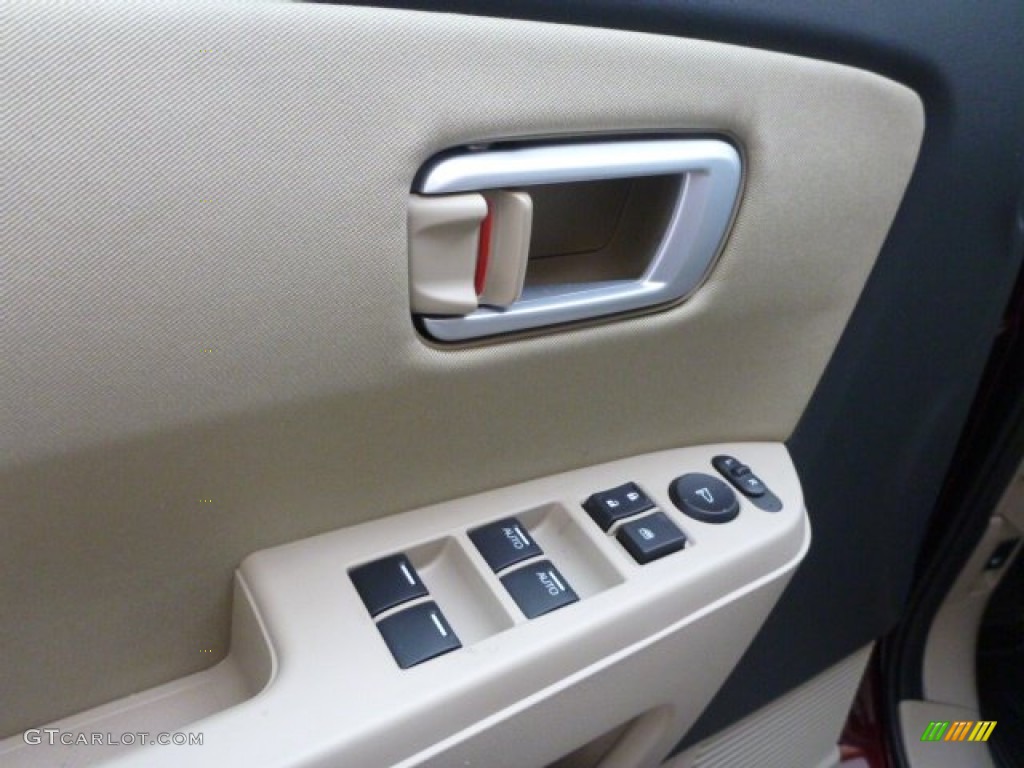 2014 Honda Pilot EX 4WD Beige Door Panel Photo #89440356