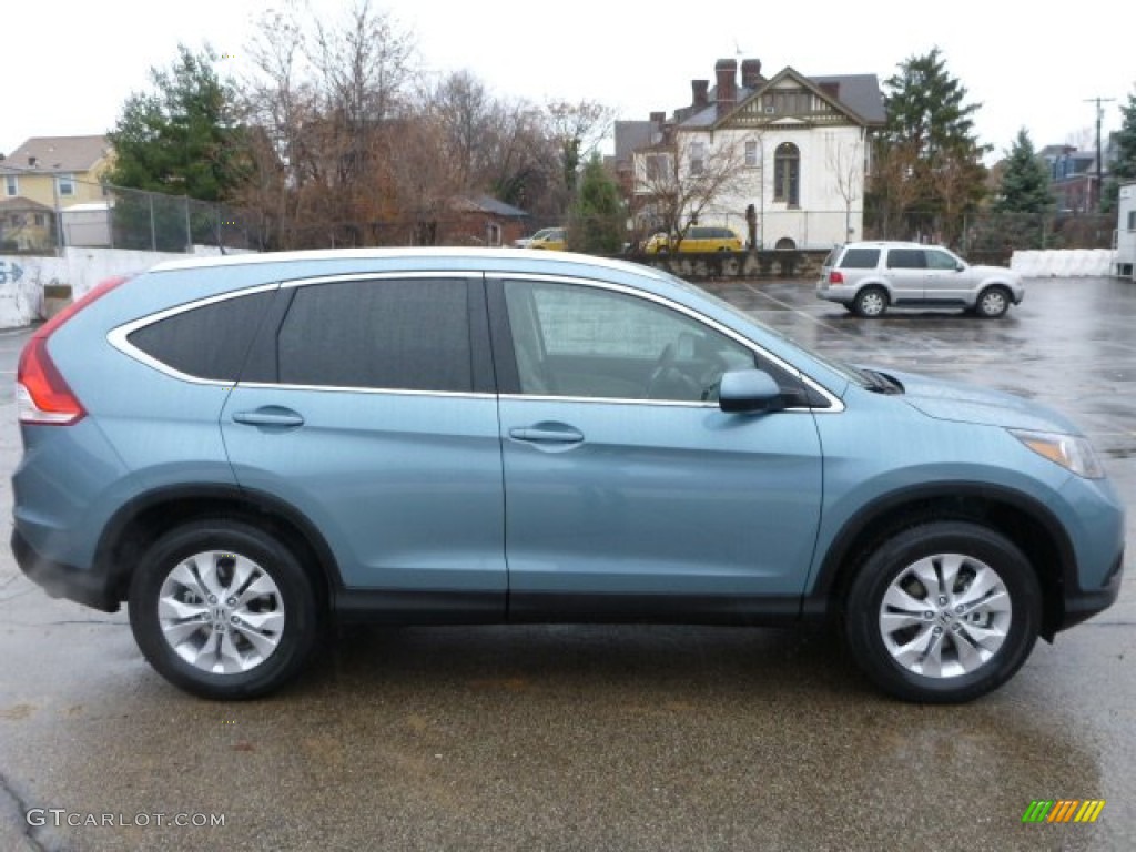 2014 CR-V EX-L AWD - Mountain Air Metallic / Beige photo #6