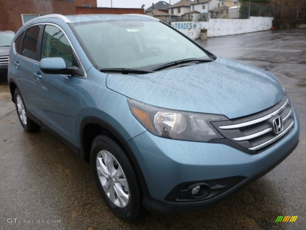 2014 CR-V EX-L AWD - Mountain Air Metallic / Beige photo #7