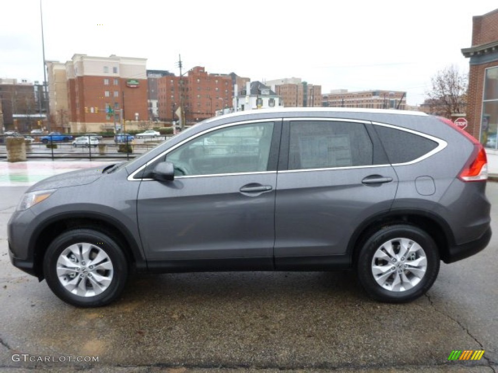 2014 CR-V EX-L AWD - Polished Metal Metallic / Gray photo #2