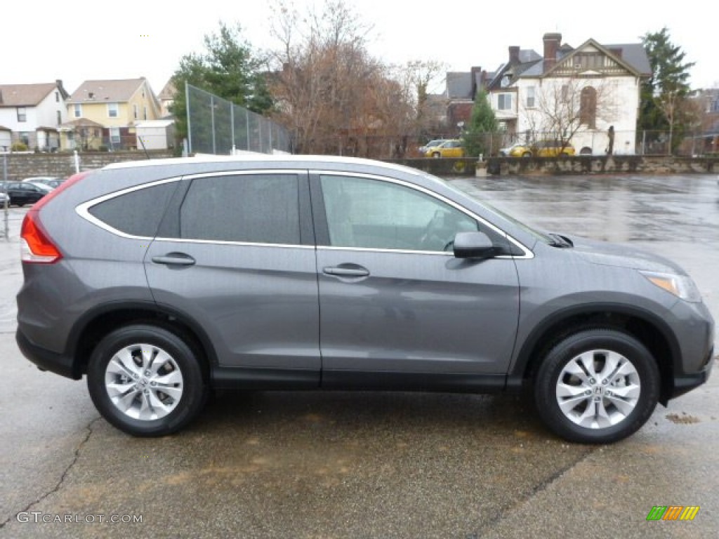 2014 CR-V EX-L AWD - Polished Metal Metallic / Gray photo #6