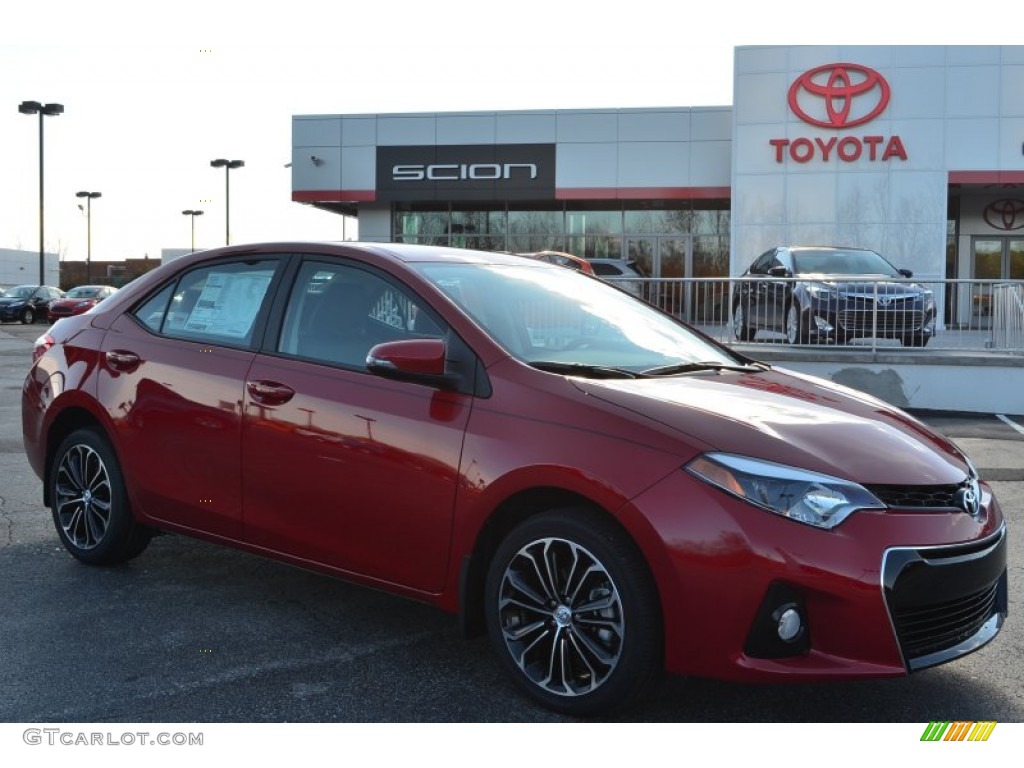 2014 Corolla S - Barcelona Red Metallic / Black photo #1