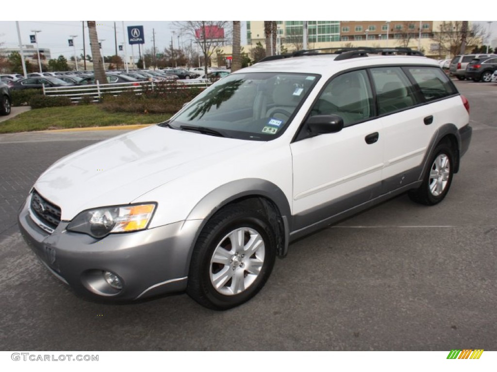 Satin White Pearl 2005 Subaru Outback 2.5i Wagon Exterior Photo #89442717