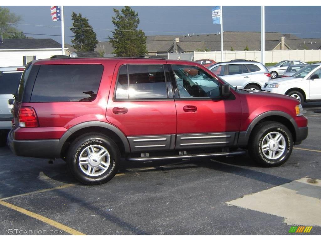 2004 Expedition XLT 4x4 - Redfire Metallic / Medium Flint Gray photo #6