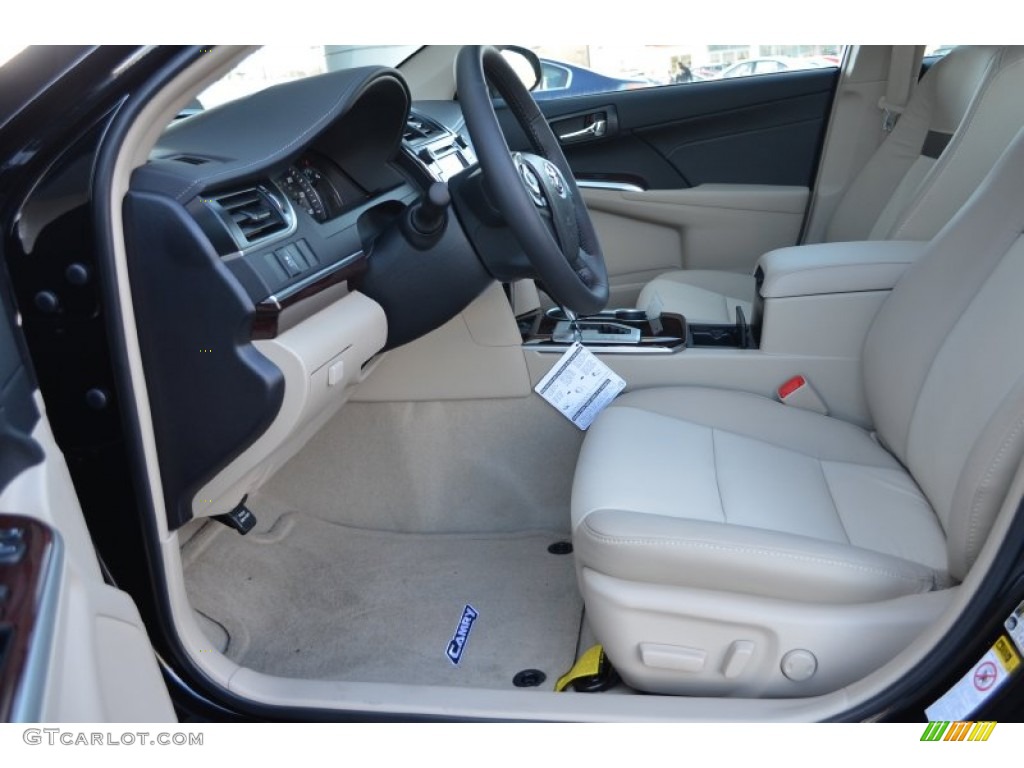 2014 Camry XLE - Attitude Black Metallic / Ivory photo #5