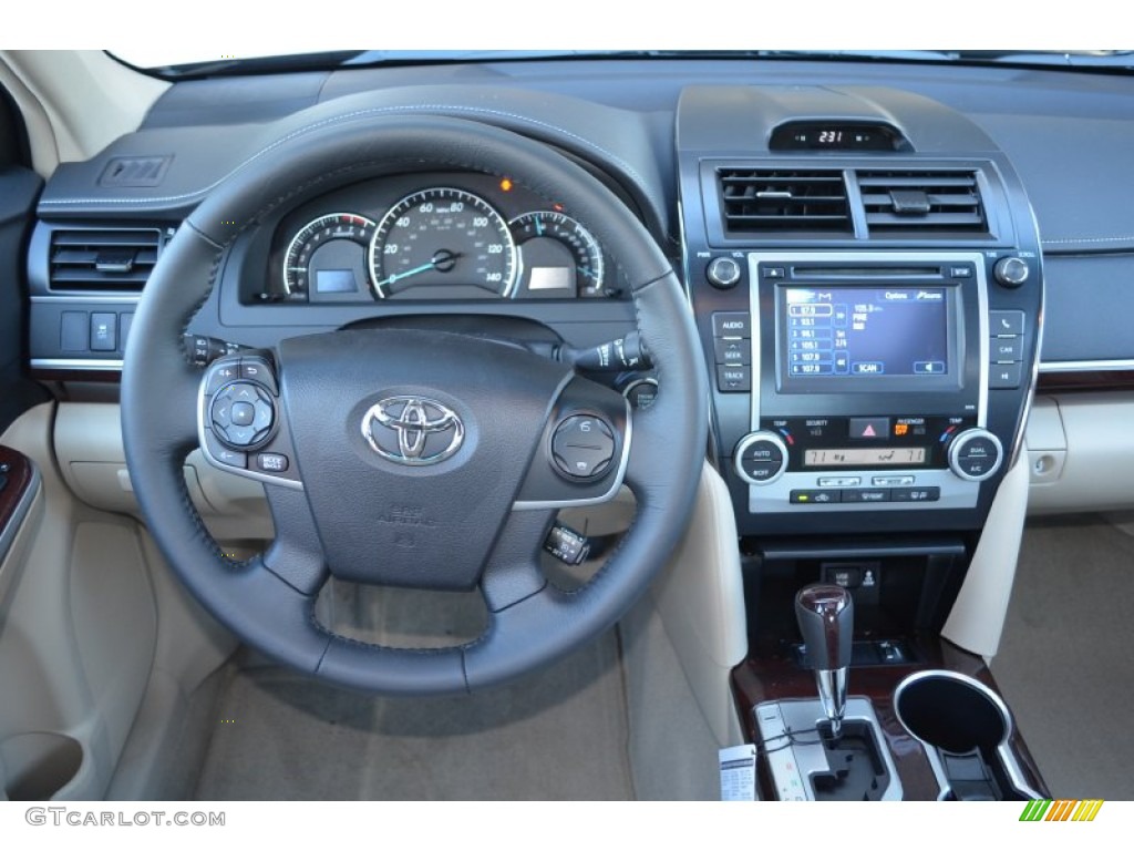 2014 Camry XLE - Attitude Black Metallic / Ivory photo #10