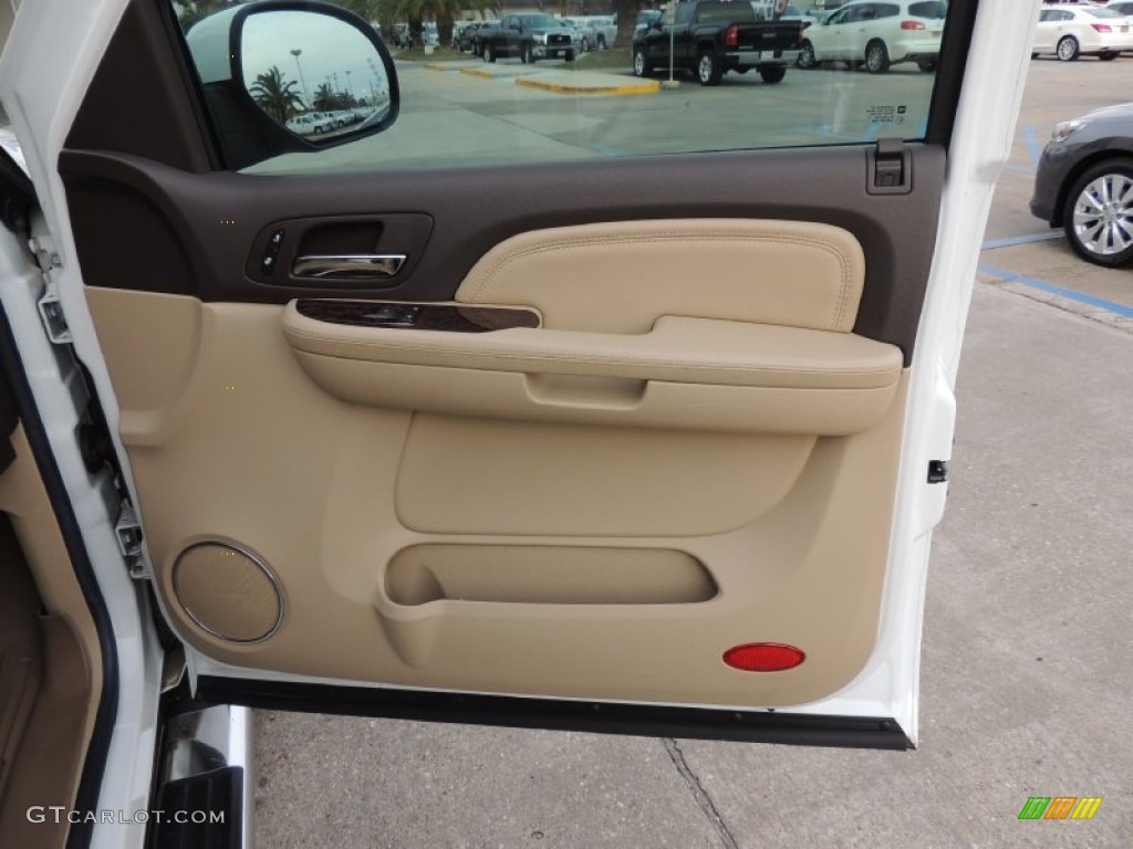 2008 Sierra 1500 Denali Crew Cab AWD - Polar White / Cocoa/Light Cashmere photo #8