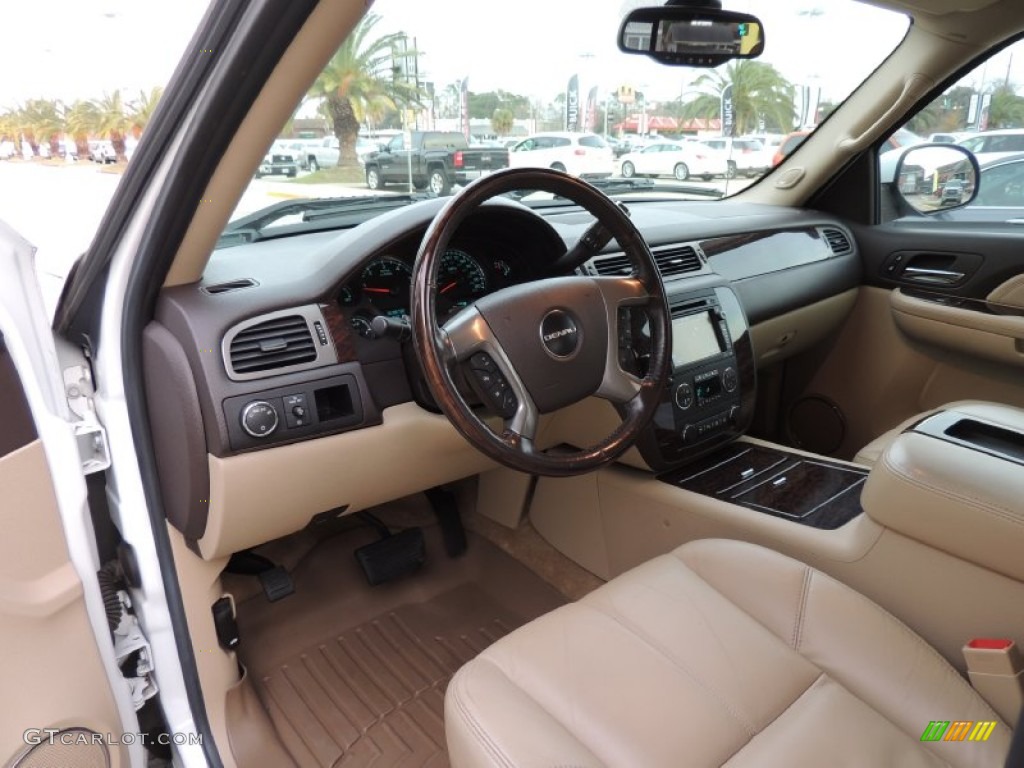 2008 Sierra 1500 Denali Crew Cab AWD - Polar White / Cocoa/Light Cashmere photo #15