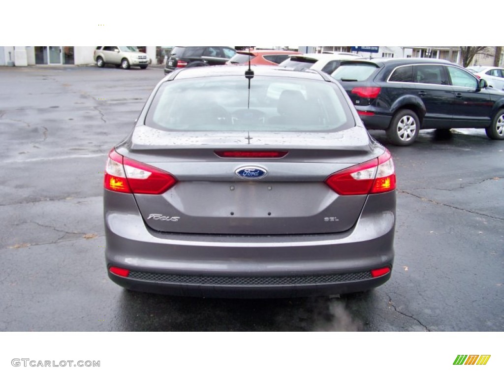 2012 Focus SEL Sedan - Sterling Grey Metallic / Charcoal Black photo #6