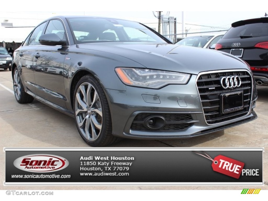 2014 A6 3.0T quattro Sedan - Daytona Grey Pearl Effect / Black photo #1