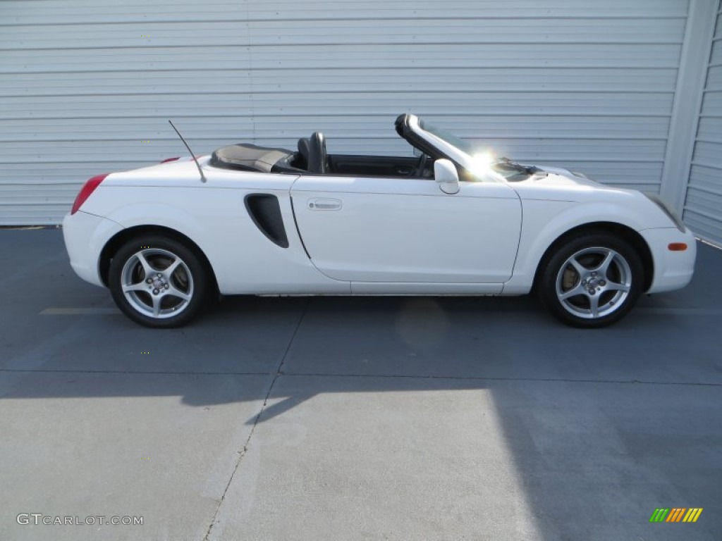 2002 MR2 Spyder Roadster - Super White / Black photo #3