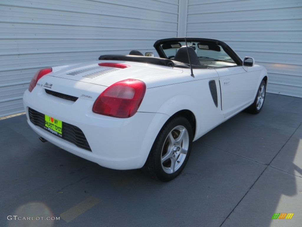 2002 MR2 Spyder Roadster - Super White / Black photo #4