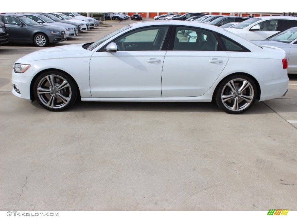 2014 S6 Prestige quattro Sedan - Glacier White Metallic / Black Valcona photo #4