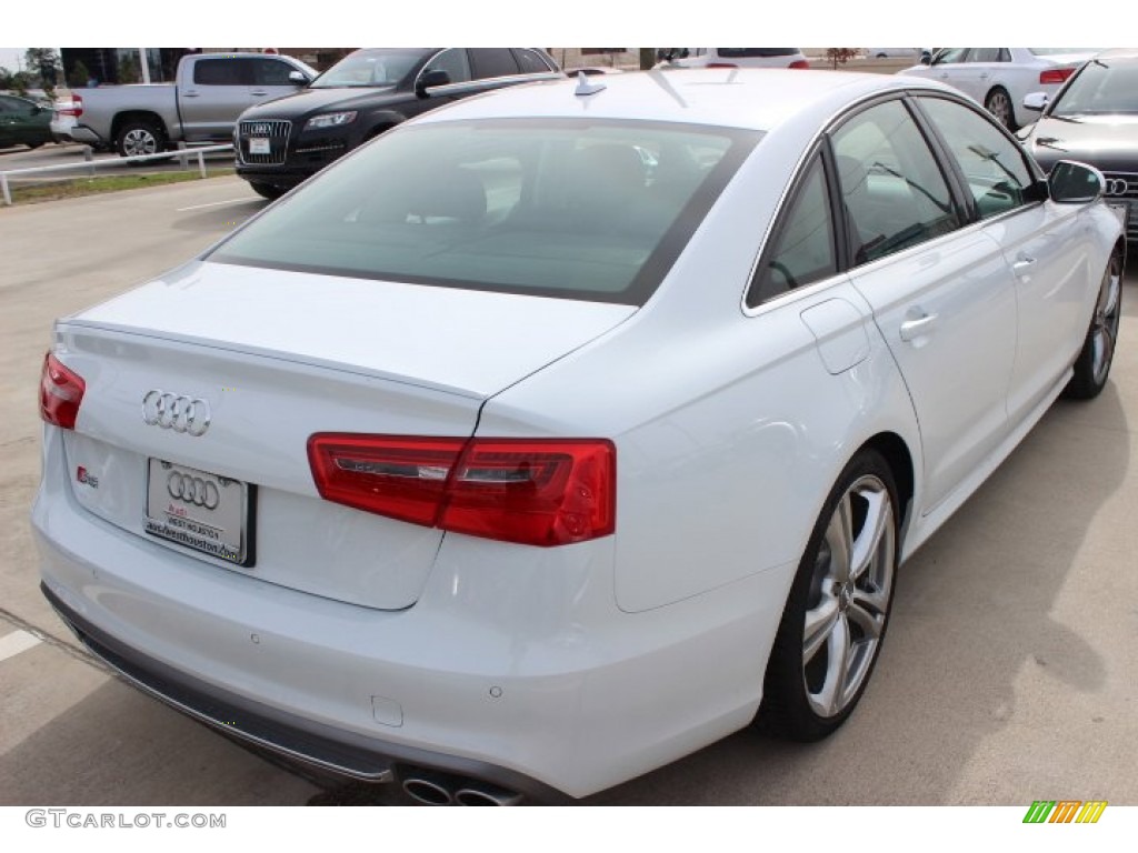 2014 S6 Prestige quattro Sedan - Glacier White Metallic / Black Valcona photo #7