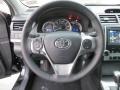 2014 Toyota Camry Black Interior Steering Wheel Photo