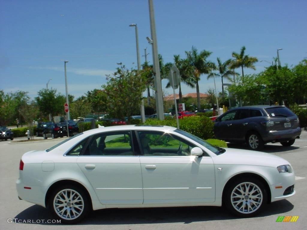 2008 A4 2.0T Special Edition Sedan - Ibis White / Beige photo #6