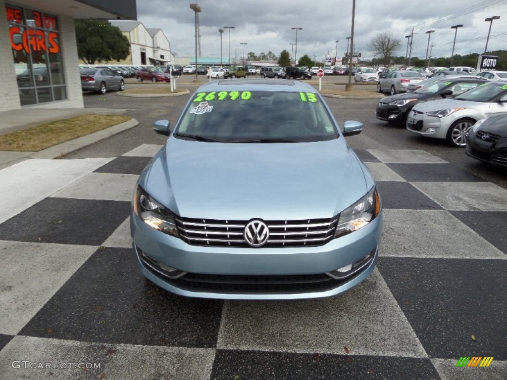 2013 Passat TDI SEL - Glacier Blue Metallic / Titan Black photo #2